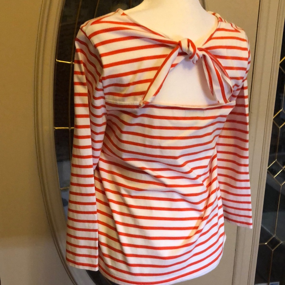 J Crew tie-back Tee